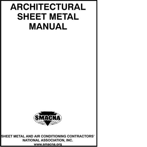 smacna residential sheet metal guidelines|architectural sheet metal manual download.